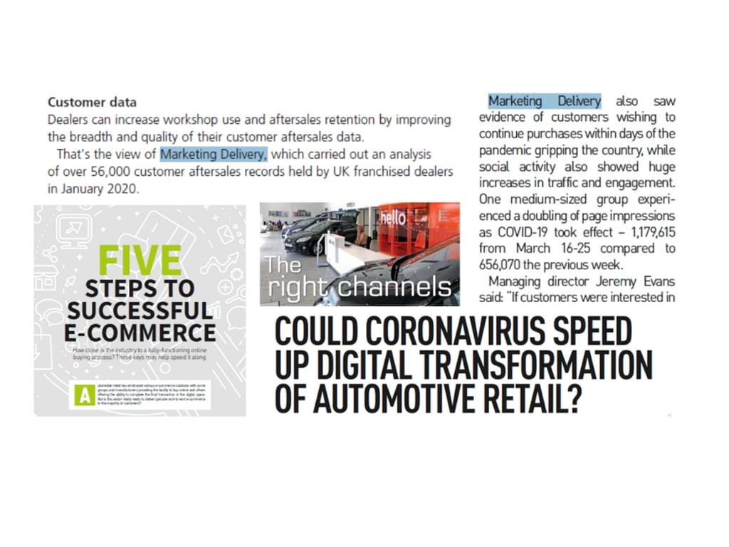Marketing Delivery – B2B motor trade media relations